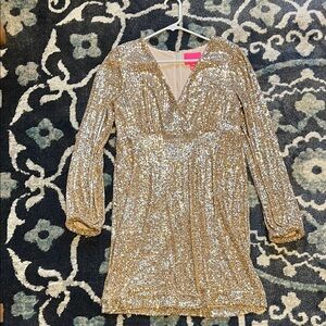 Lily Pulitzer Sequin Long Sleeve Dress